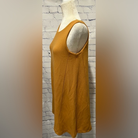 New with tags!!!  Ultra Soft and comfortable mustard color dress size XS - Picture 3 of 11